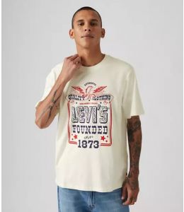 T-Shirt LEVI`S® Relaxed Fit Kurzarm Shirt Mit Grafik Archival Egret