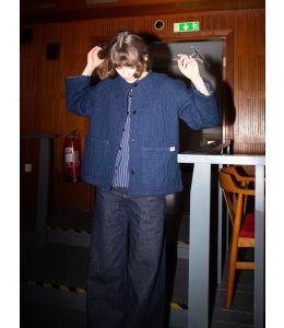 Jacke NUDIE JEANS Sandra Indigo Quilt Blue