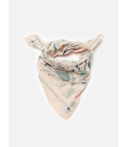 Tuch NUDIE JEANS Ingrid Bandana Deep Sea Doodles Pink