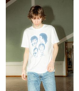 T-Shirt NUDIE JEANS Roy Fab Four Chalk White