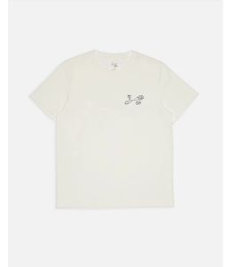 T-Shirt NUDIE JEANS Roy NJCO Pin Chalk White