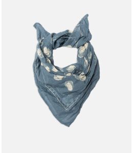 Tuch NUDIE JEANS  Ingrid Bandana OG Line Up Blue