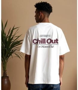 T-Shirt ON VACATION Chill Out White