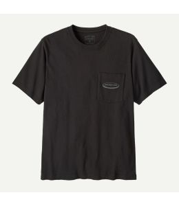 Midweight Pocket T-Shirt PATAGONIA '95 Oval Logo Schwarz