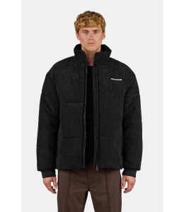 Cord-Pufferjacke PEGADOR Solin Black