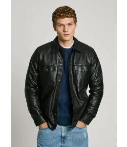 Lederjacke PEPE JEANS Moore Black