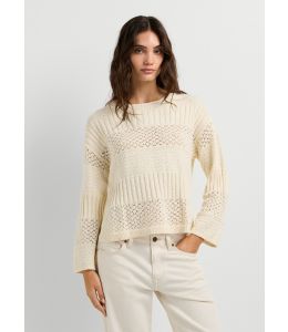 Pullover PEPE JEANS Alaya Mousse White