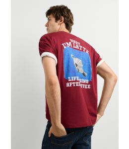 T-Shirt PEPE JEANS Charlie Ruby Wine Red