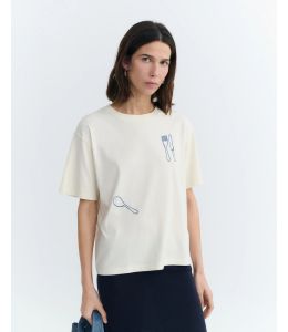 T-Shirt THINKING MU Coberts Lucia Ecru