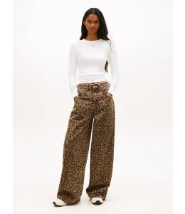 Jeans TOMMY HILFIGER Loose Fit mit Leopardenprint