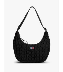 Gesteppte Schultertasche TOMMY HILFIGER Black