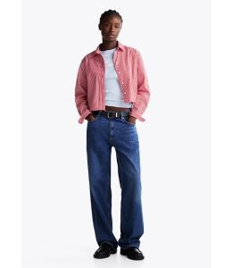 Bluse TOMMY HILFIGER Cropped Popeline