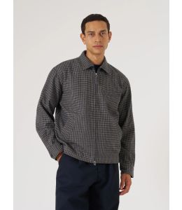 Jacke UNIVERSAL WORKS Houndstooth Wool Mix Windcheater Charcoal