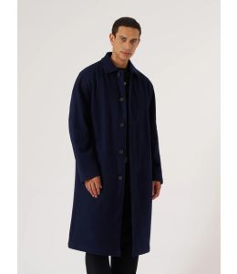 Woll Mantel UNIVERSAL WORKS Mowbray Mac Coat Navy