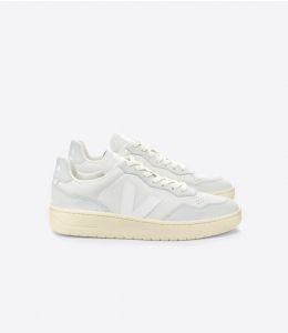 Sneaker VEJA V-90 Leather Gravel White Men