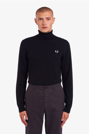 Rollkragenpullover FRED PERRY Black