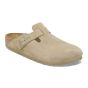 Clog BIRKENSTOCK Boston Veloursleder Faded Khaki