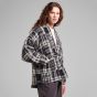 Kimonojacke DEDICATED Sickla Flannel Patchwork Black