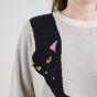 Pullover DEDICATED Arendal Long Cat Vanilla White