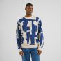 Pullover DEDICATED Mora Abstract Chaos Oat White
