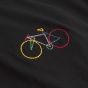 T-Shirt DEDICATED Stockholm Small Paper Cut Bike Black