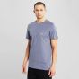 T-Shirt DEDICATED Stockholm Lucas Globe Walk Stone Blue