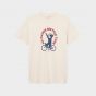 T-Shirt DEDICATED Stockholm No Hands Oat White