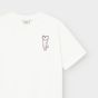 T-Shirt DEDICATED Vadstena Heart Cat Off-White