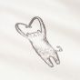 T-Shirt DEDICATED Vadstena Heart Cat Off-White