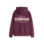 Hoodie ON VACATION Chill Out Burgundy