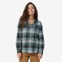 Flanellhemd PATAGONIA Women's Long-Sleeved Organic Cotton Midweight Fjord Flannel Shirt Guides Nouveau Green