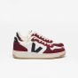 Sneaker VEJA V-10 Leather White Black Amarante Women