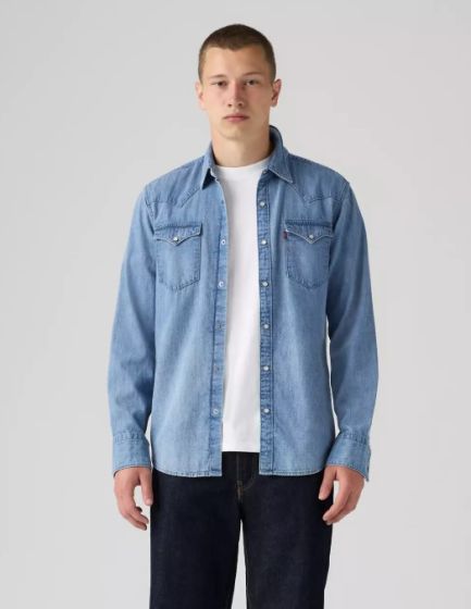 Jeanshemd LEVI'S® Barstow Western Shirt Blue Sky Mountain
