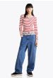 Langarmshirt TOMMY HILFIGER Red-White Stripe