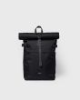 Rucksack SANDQVIST Icon Rolltop Backpack M Black Black