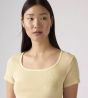 T-Shirt LEVI'S® Essential Square Neck Tee French Vanilla Garment Dye