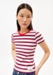 T-Shirt ARMEDANGELS Kardaa Stripes Light Oatmilk