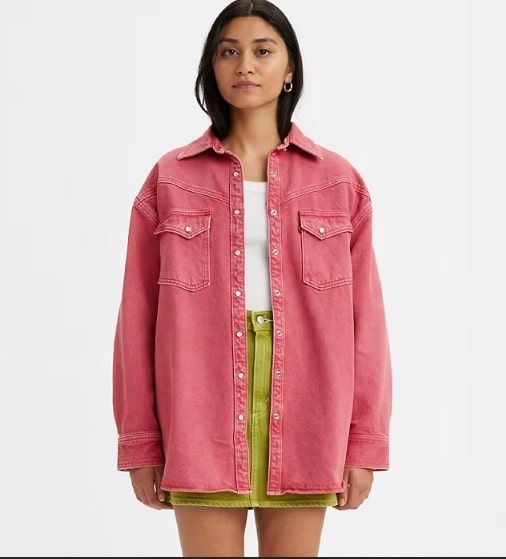 Jeanshemd LEVI`S® Dorsey XL Westernhemd Red Garment Dye