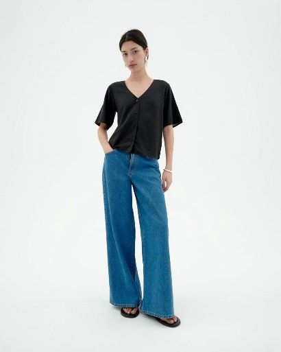 Bluse THINKING MU Libelula Black
