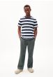 T-Shirt ARMEDANGELS Bahaar Stripes Night Sky White