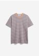 T-Shirt ARMEDANGELS Vegaas Stripes Cinnamon Dust - Blue Stone