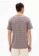 T-Shirt ARMEDANGELS Vegaas Stripes Cinnamon Dust - Blue Stone