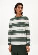 Longsleeve ARMEDANGELS Joschkaa Stripes Boreal Green Off White