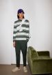 Longsleeve ARMEDANGELS Joschkaa Stripes Boreal Green Off White