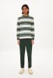 Longsleeve ARMEDANGELS Joschkaa Stripes Boreal Green Off White