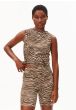 Top ARMEDANGELS Zebra Print Sandstone