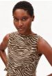 Top ARMEDANGELS Zebra Print Sandstone