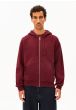 Sweatjacke ARMEDANGELS Iconic Å Saromiaan Velvet Red