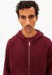 Sweatjacke ARMEDANGELS Iconic Å Saromiaan Velvet Red
