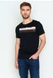T-Shirt GREENBOMB Nature Mountain Stripes Spice Black